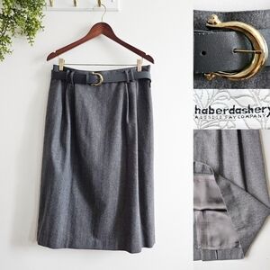NWT Vintage Haberdashery by Leslie Fay Wool-Blend Midi Classic Skirt Size 18